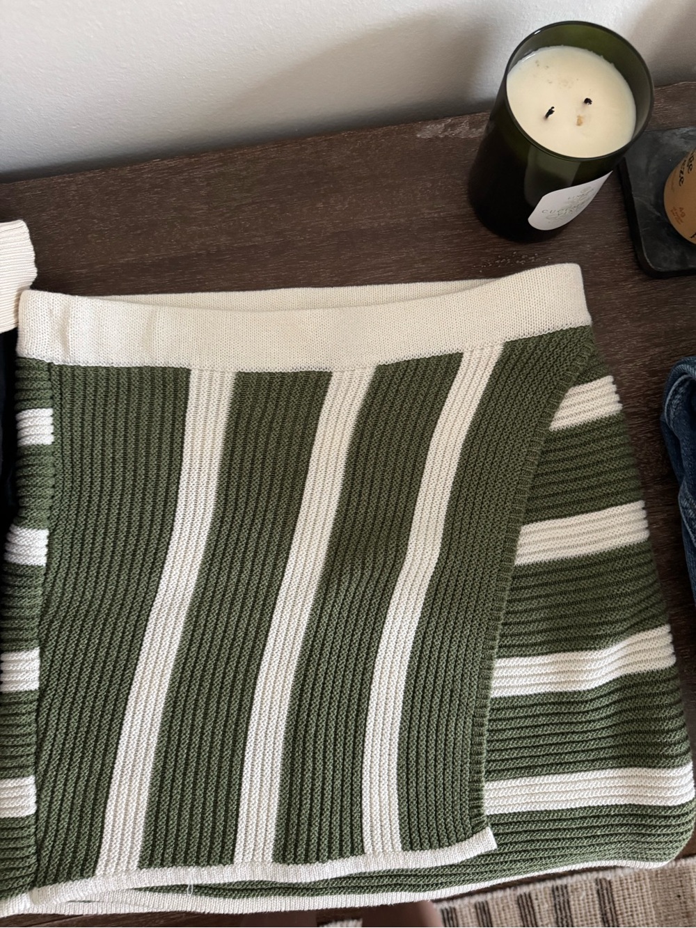 Striped Knit Skirt